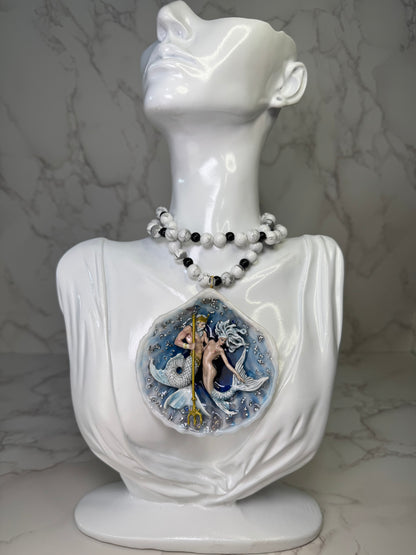 The Tidal Monarch & The Moonlit Mermaid– Spirits of the Silver Sea