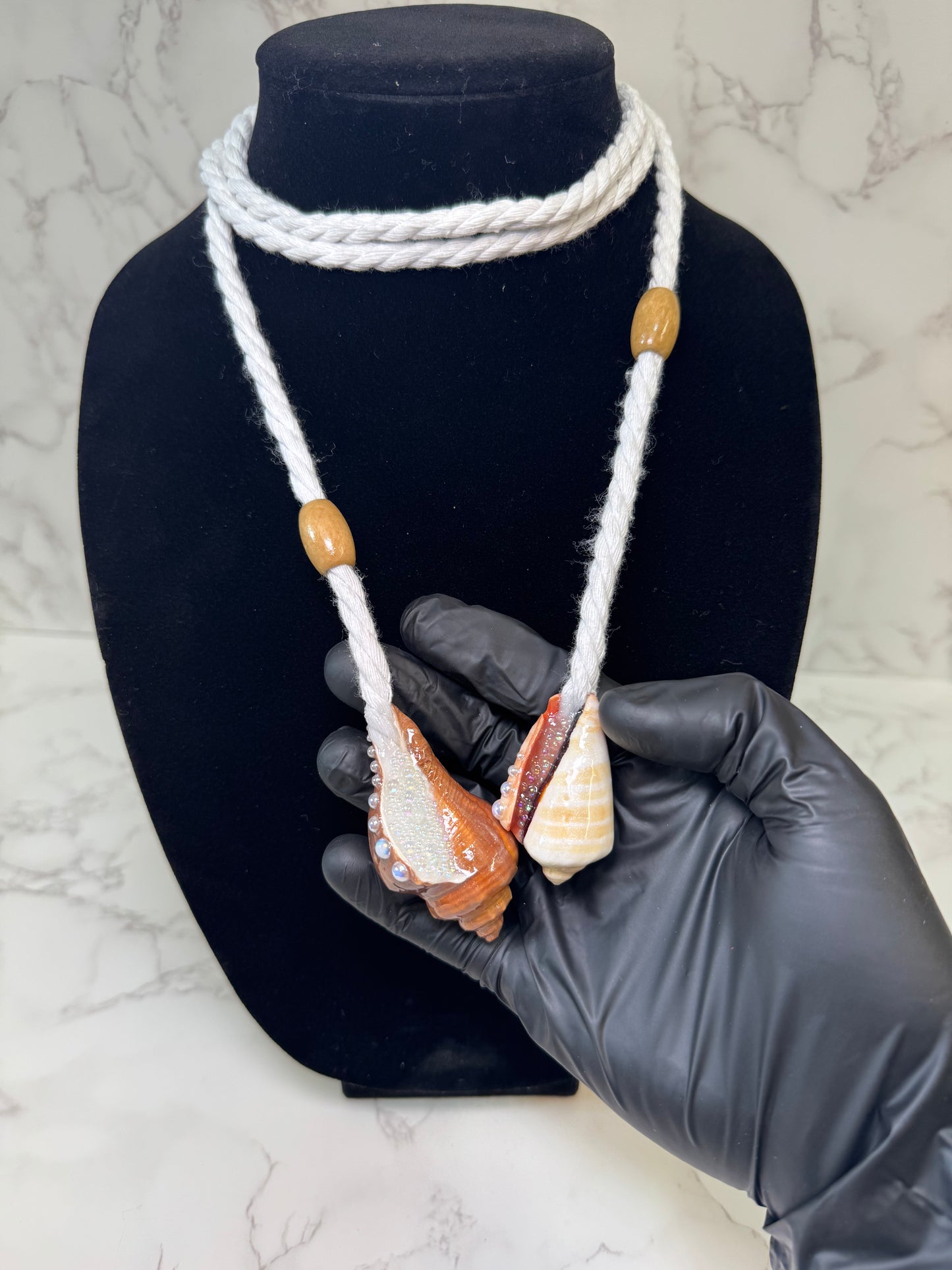 Earth & Tide Seashell Rope Necklace