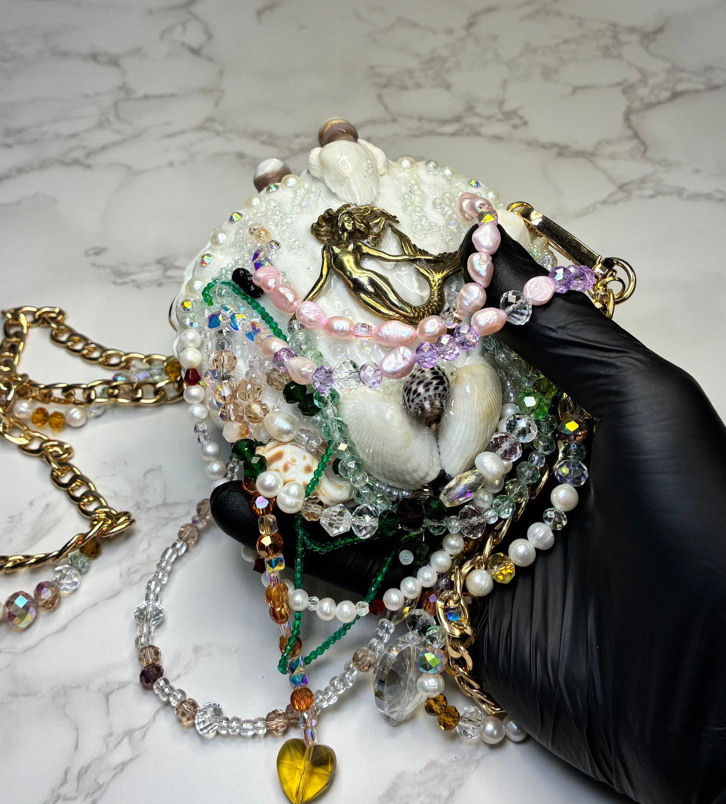 Milagros del Mar Seashell Treasure Purse