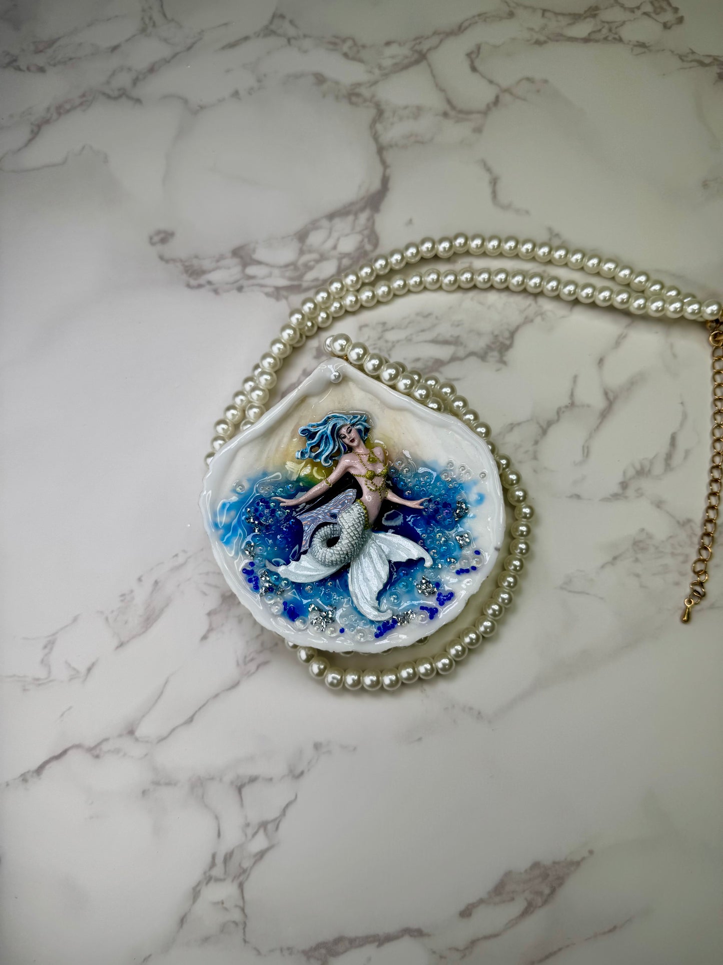 The Celestial Tide Mermaid– Keeper of Starlit Waters