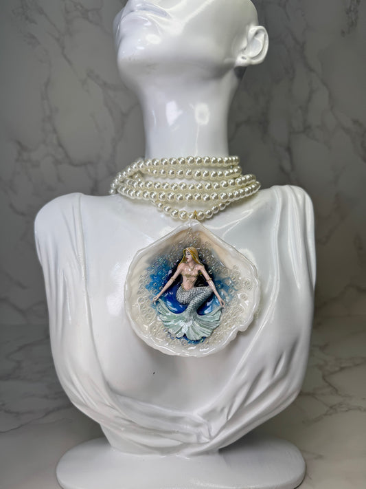 The Golden Tide Mermaid – Blonde Siren of Light