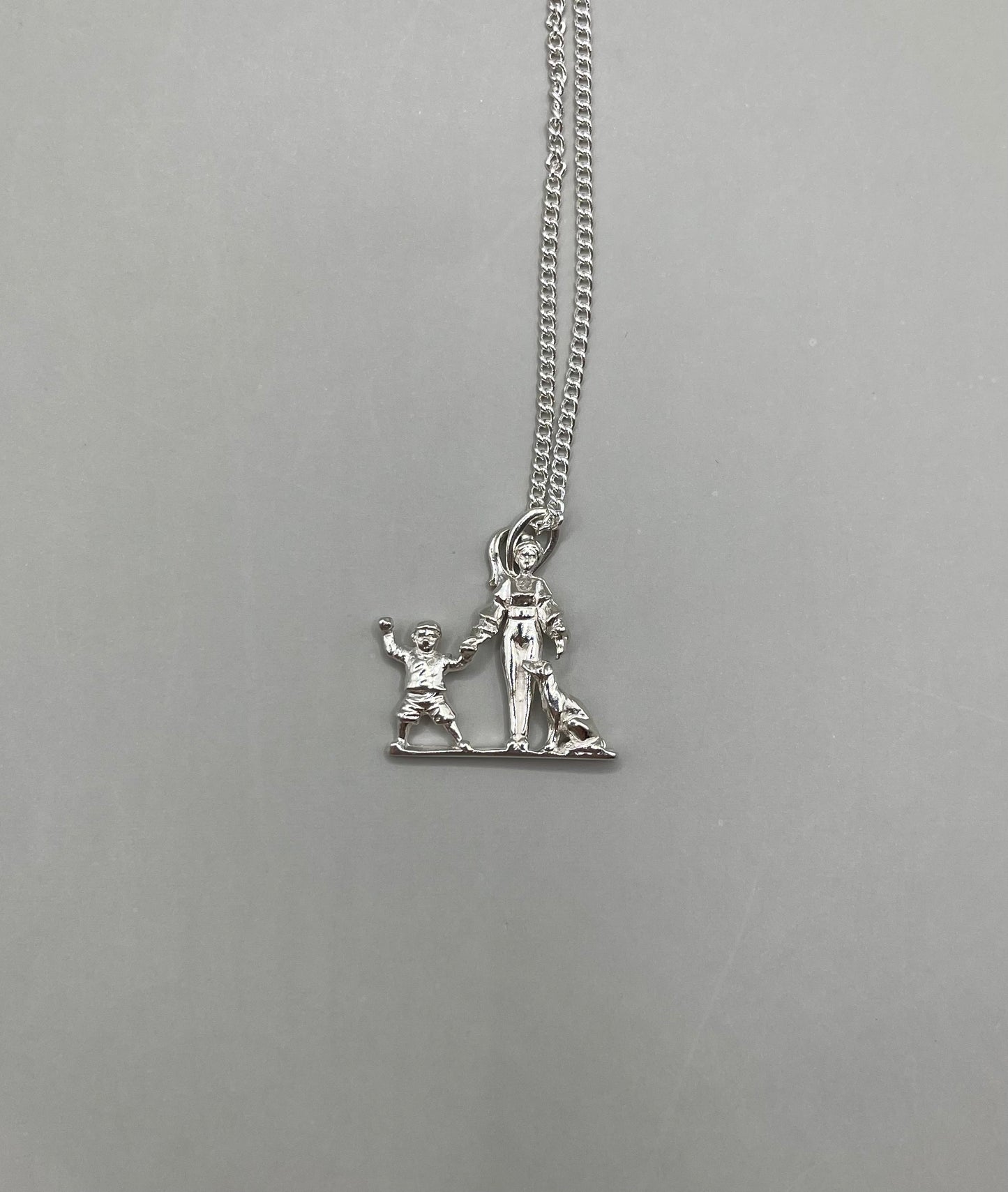 Mom, Son, And Dog Necklace