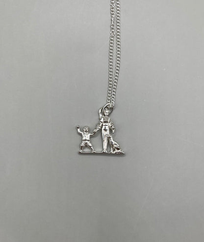 Mom, Son, And Dog Necklace