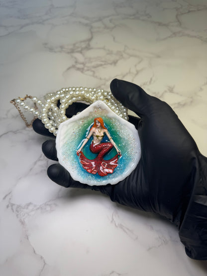 The Crimson Wave Mermaid– Flame of the Sea