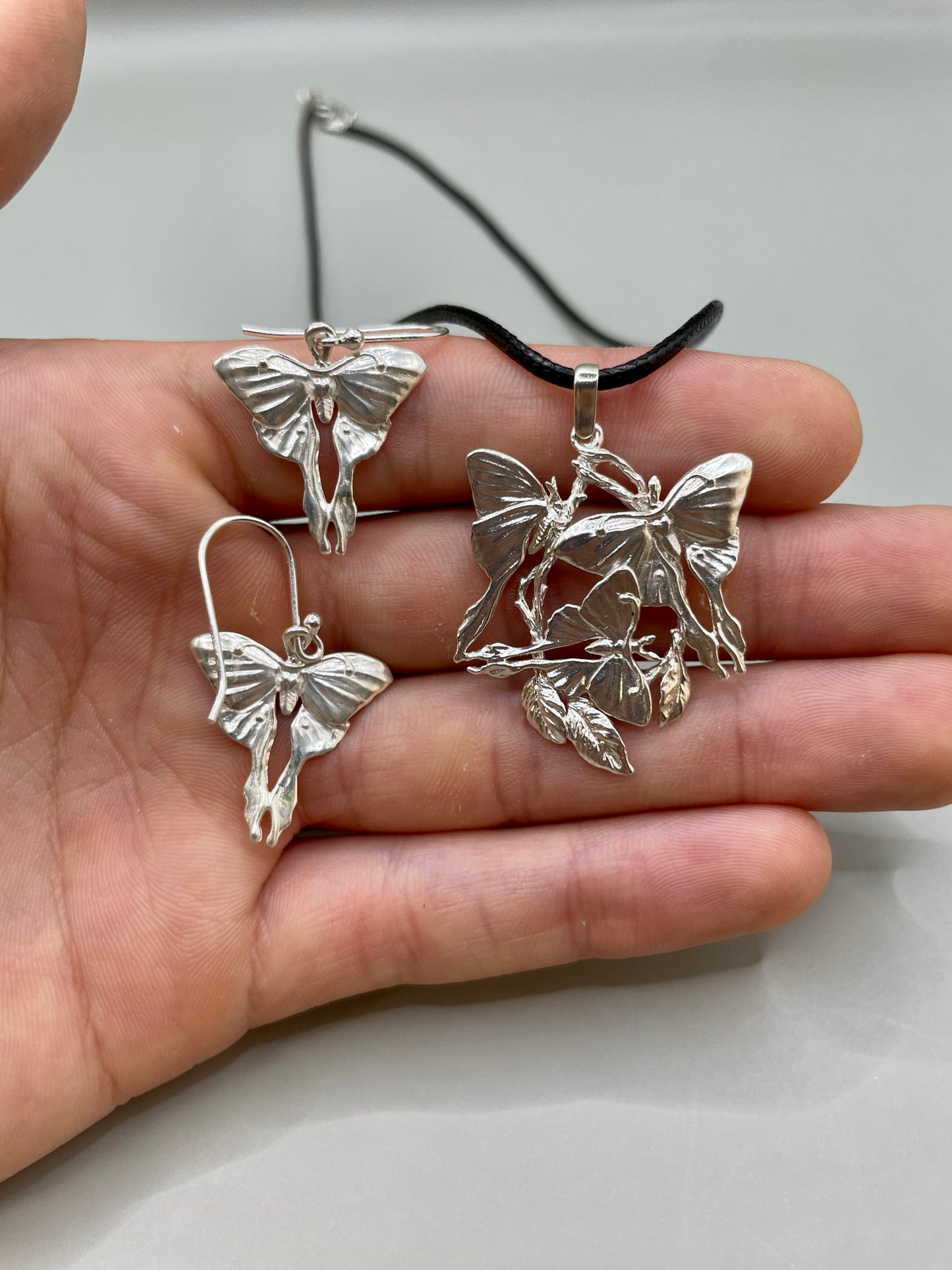 Moonlight Butterfly Set, 925 Silver