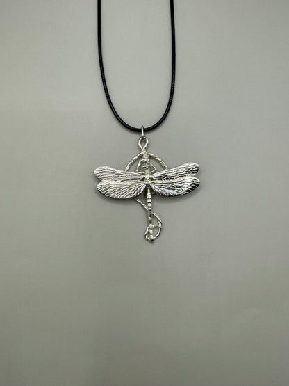 Dragonfly Necklace, 925 Sterling Silver