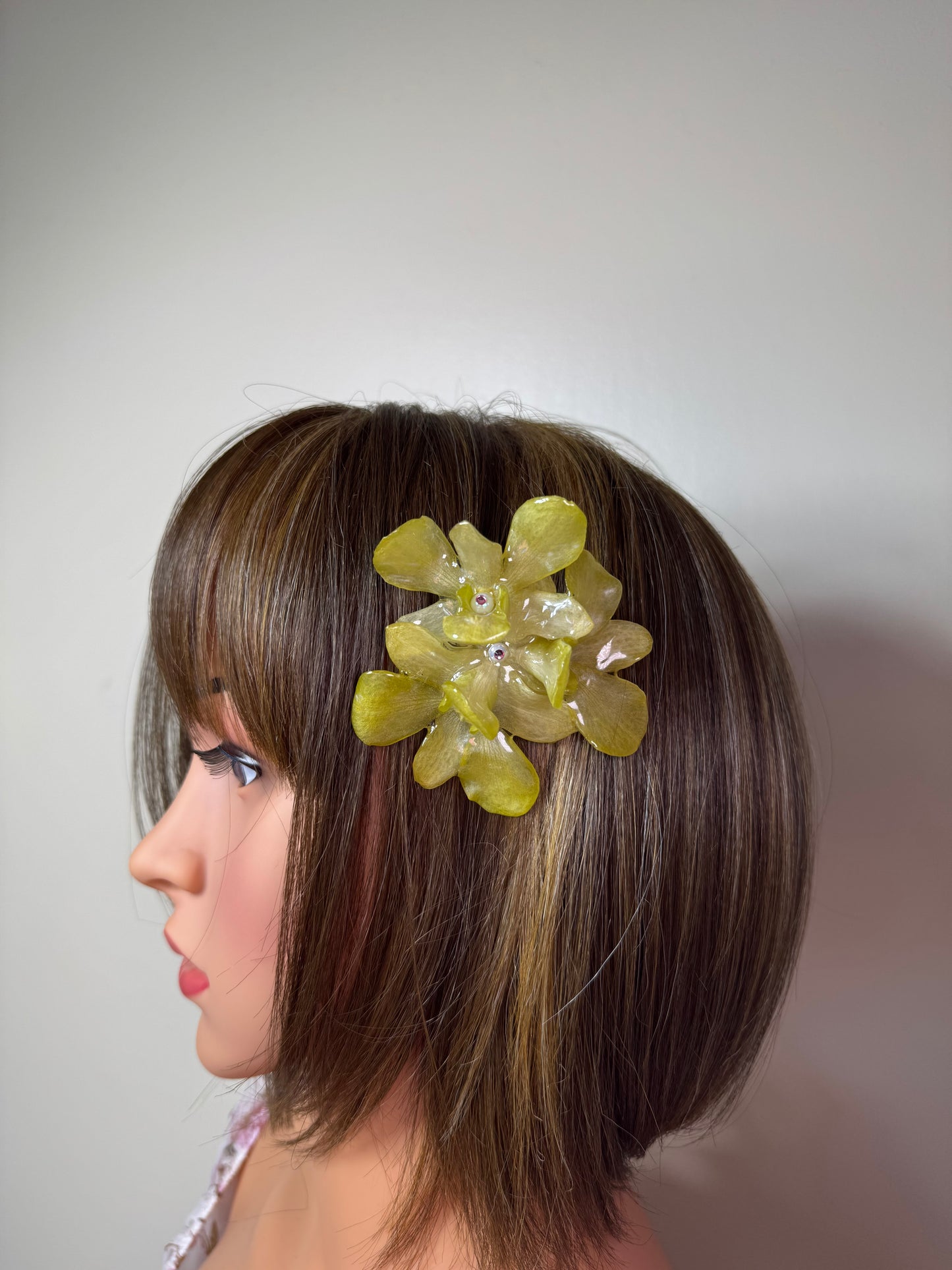 Anastasia Real Preserved Flower Necklace & Hair Clip | Handmade Botanical Jewelry | Multifunctional Floral Art