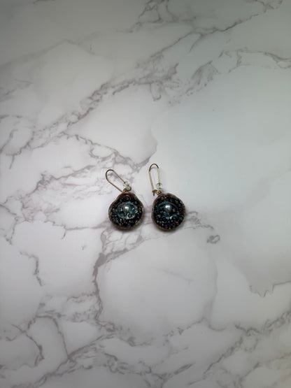 Rainbow of pearls earrings