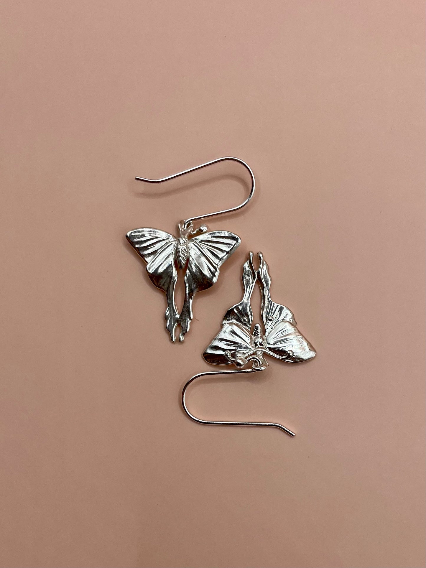 Moonlight Butterfly Earrings, 925 Sterling Silver