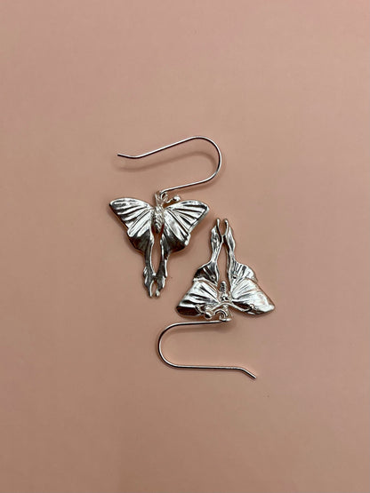 Moonlight Butterfly Earrings, 925 Sterling Silver