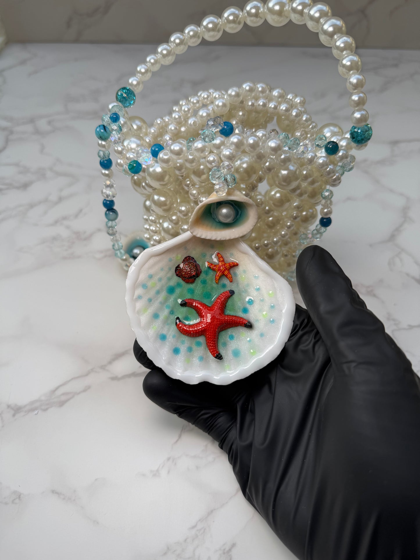 Serena-Pearl Ocean Treasure Purse
