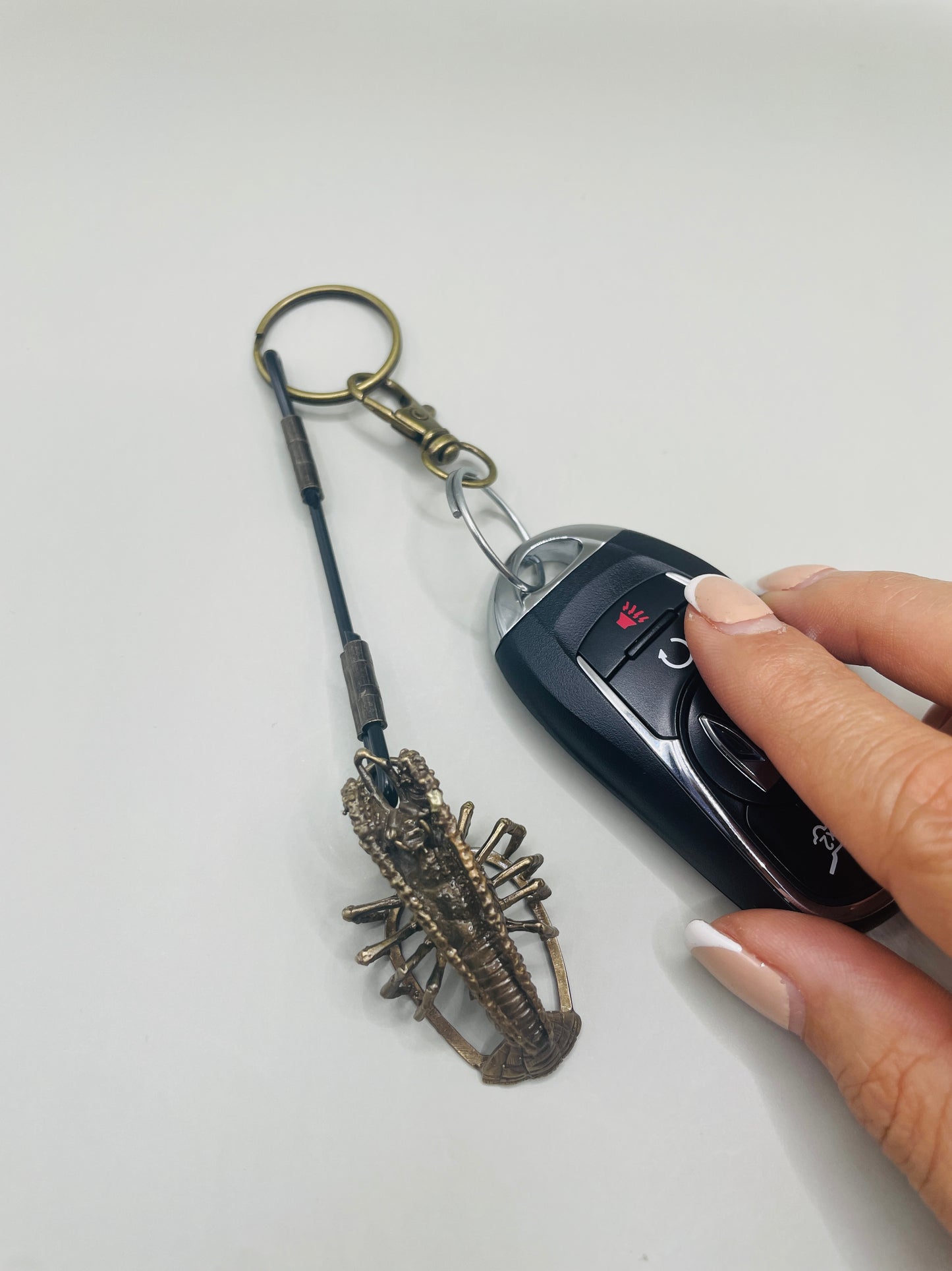 Lobster Keychain, Brass