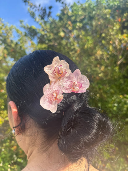 Spotted Orchid Trio Hairpin