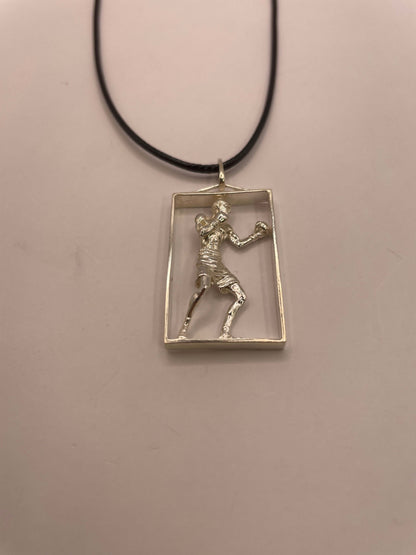 Boxing Necklace, 925 Sterling Silver