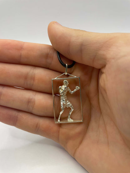 Boxing Necklace, 925 Sterling Silver