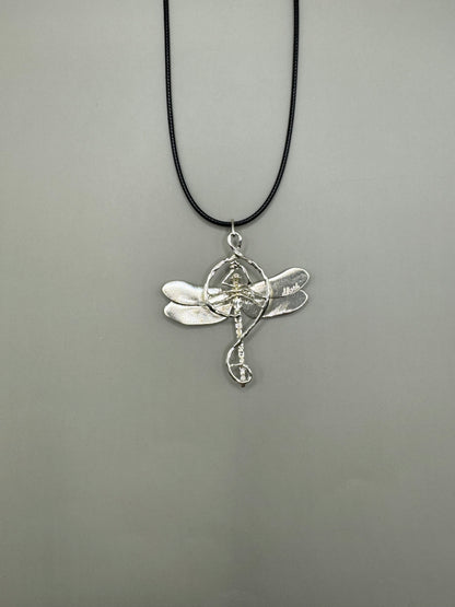 Dragonfly Necklace, 925 Sterling Silver