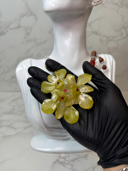 Luz Real Preserved Flower Necklace & Hair Clip | Handmade Botanical Jewelry | Multifunctional Floral Art