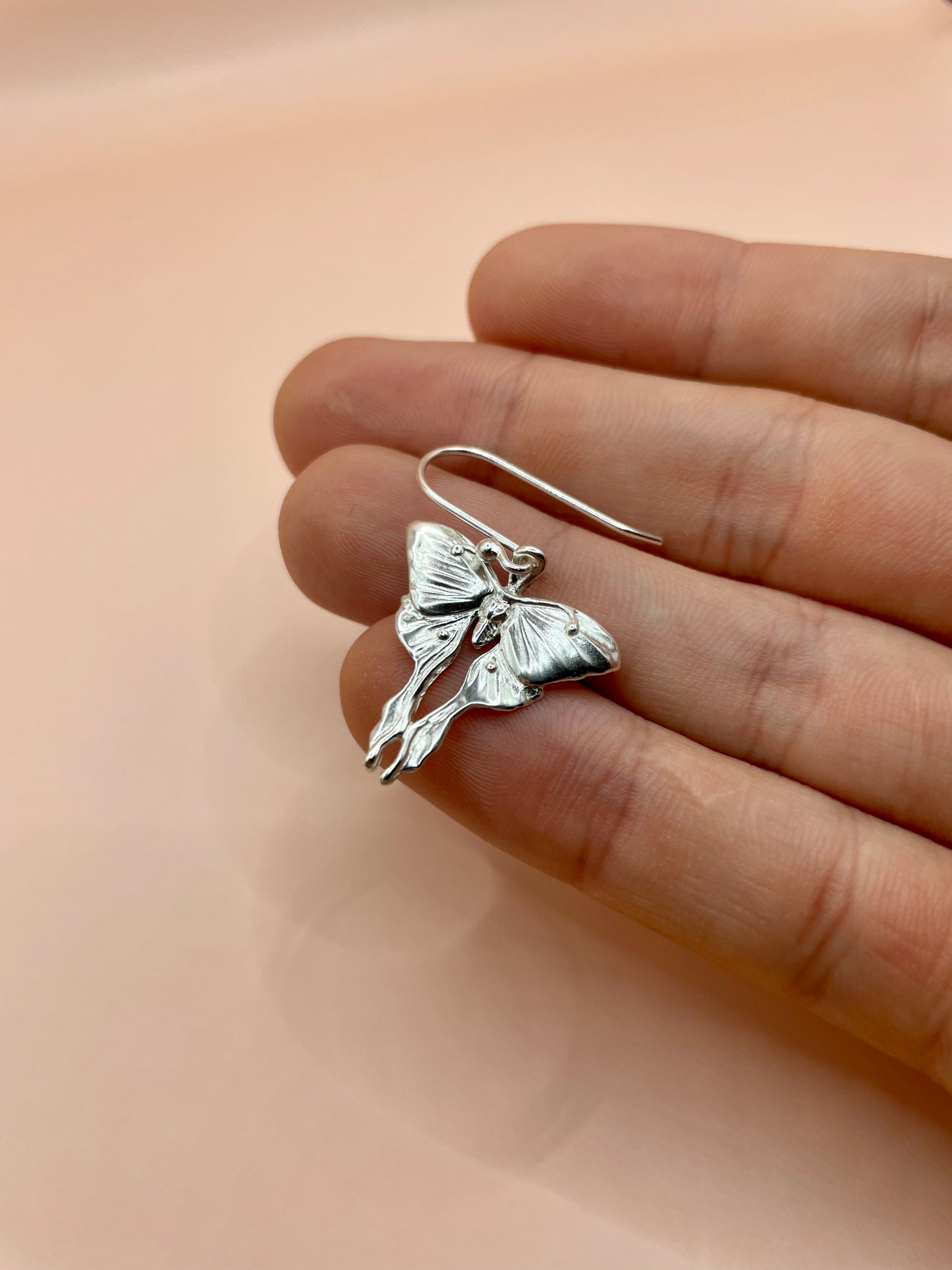 Moonlight Butterfly Earrings, 925 Sterling Silver