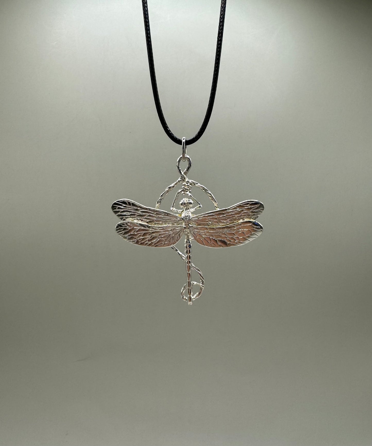 Dragonfly Necklace, 925 Sterling Silver