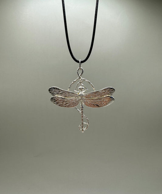 Dragonfly Necklace, 925 Sterling Silver