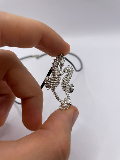 Sea Horse Necklace, 925 Silver