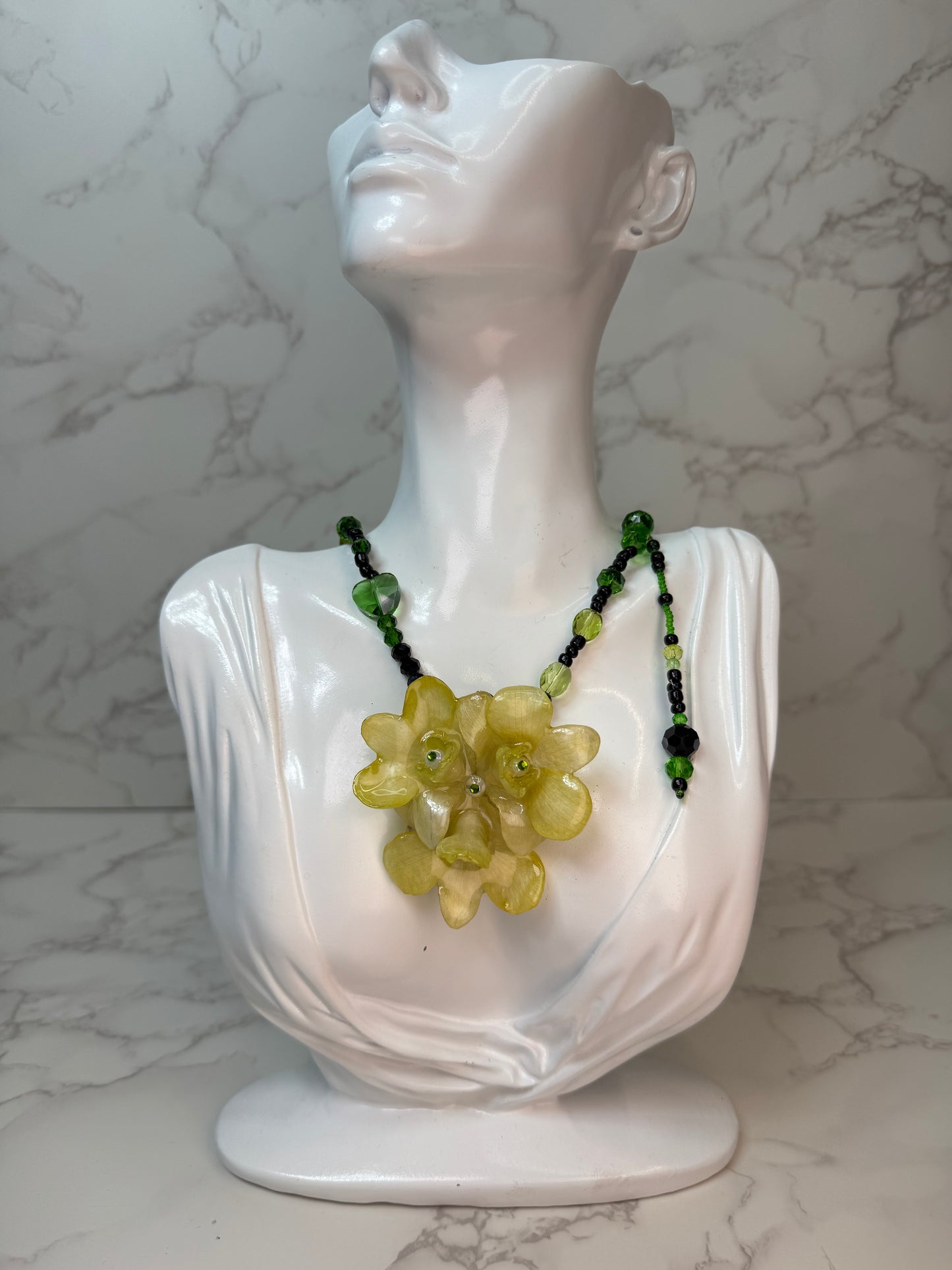Ida Real Preserved Flower Necklace & Hair Clip | Handmade Botanical Jewelry | Multifunctional Floral Art