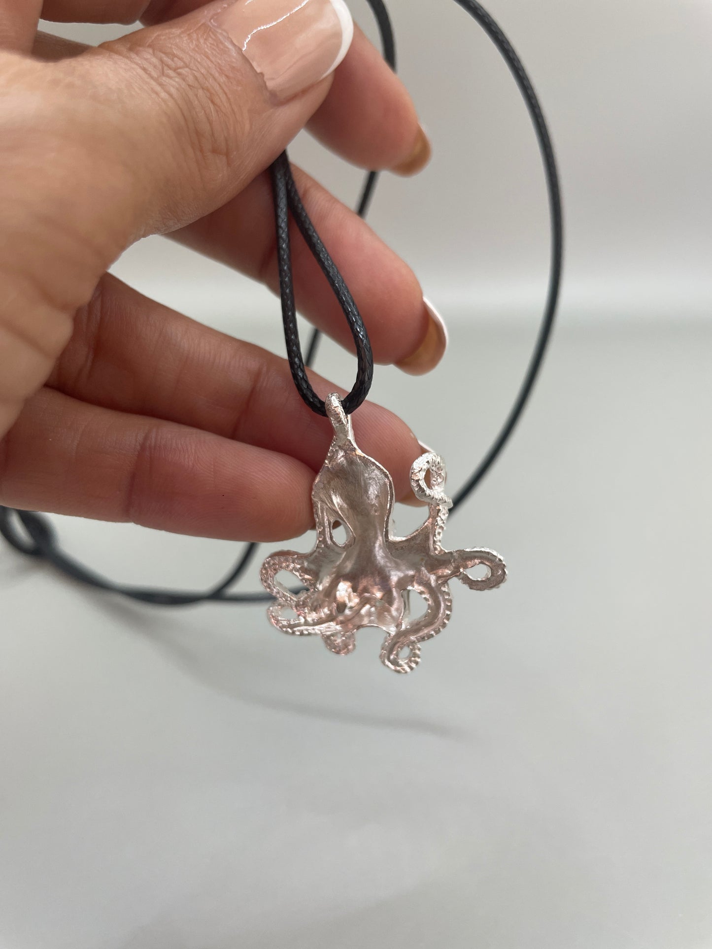 Octopus, 925 Silver, 3D Pendant