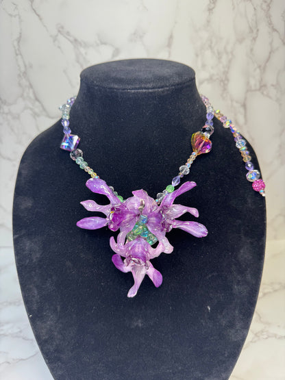 Ana Real Preserved Flower Necklace & Hair Clip | Handmade Botanical Jewelry | Multifunctional Floral Art