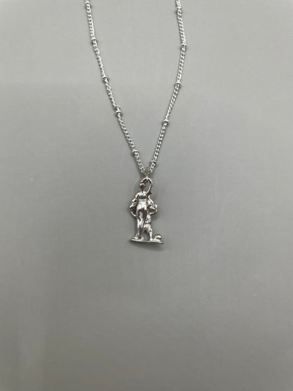 Mom and son  Necklace #1, 925 Sterling Silver