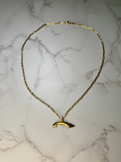 My Isla Necklace Mapa de Cuba, Oro 10 Kilates, Cadena y Dije,  Handcrafted 10K Gold Pendant with 15 Provinces  Artistic Design, Unisex, Chain and Pendant