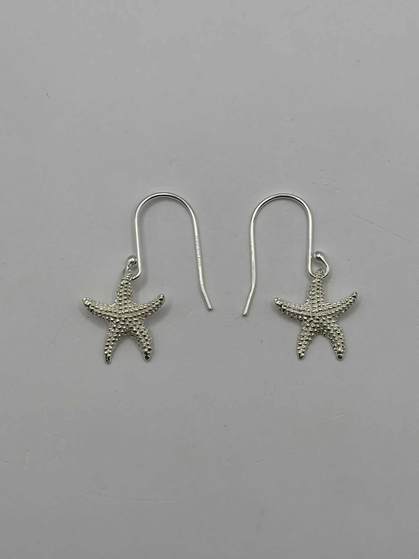 Starfish Earrings, 925 Silver