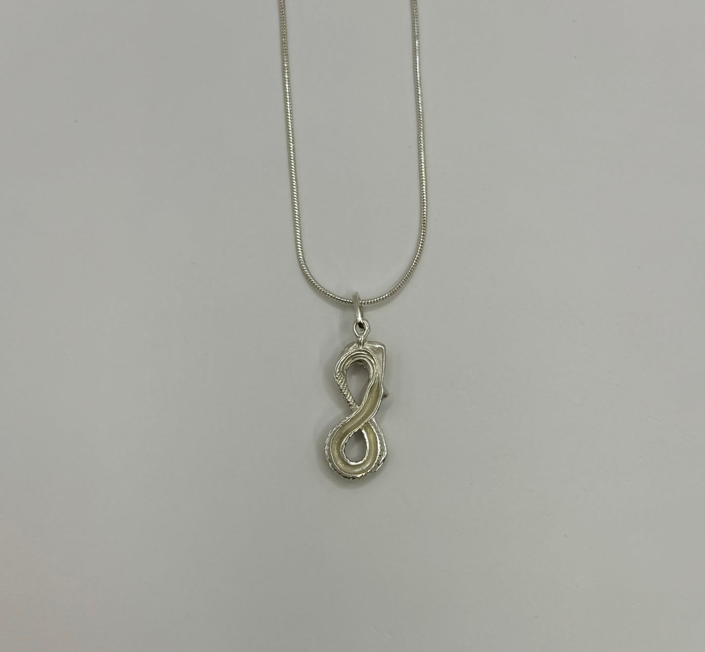 Infinity Mermaid Necklace, Handcrafted in 925 Sterling Silver, Elegant Pendant for Mermaid Lovers