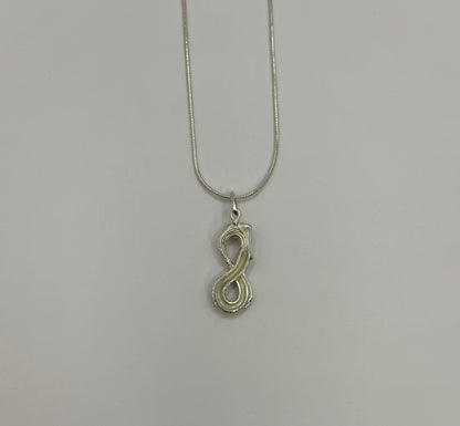 Infinity Mermaid Necklace, 925 Sterling Silver