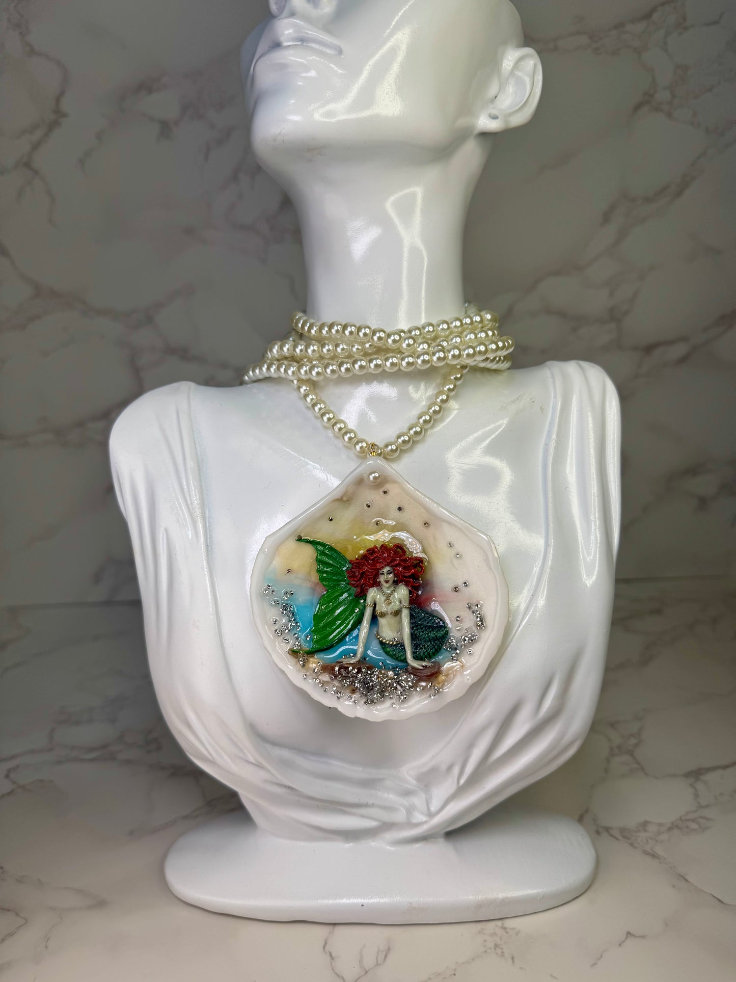 The Coral Empress Mermaid– Song of the Emerald Depths