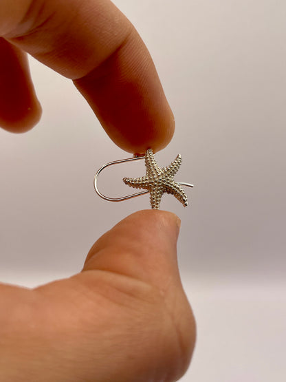 Starfish Earrings, 925 Silver