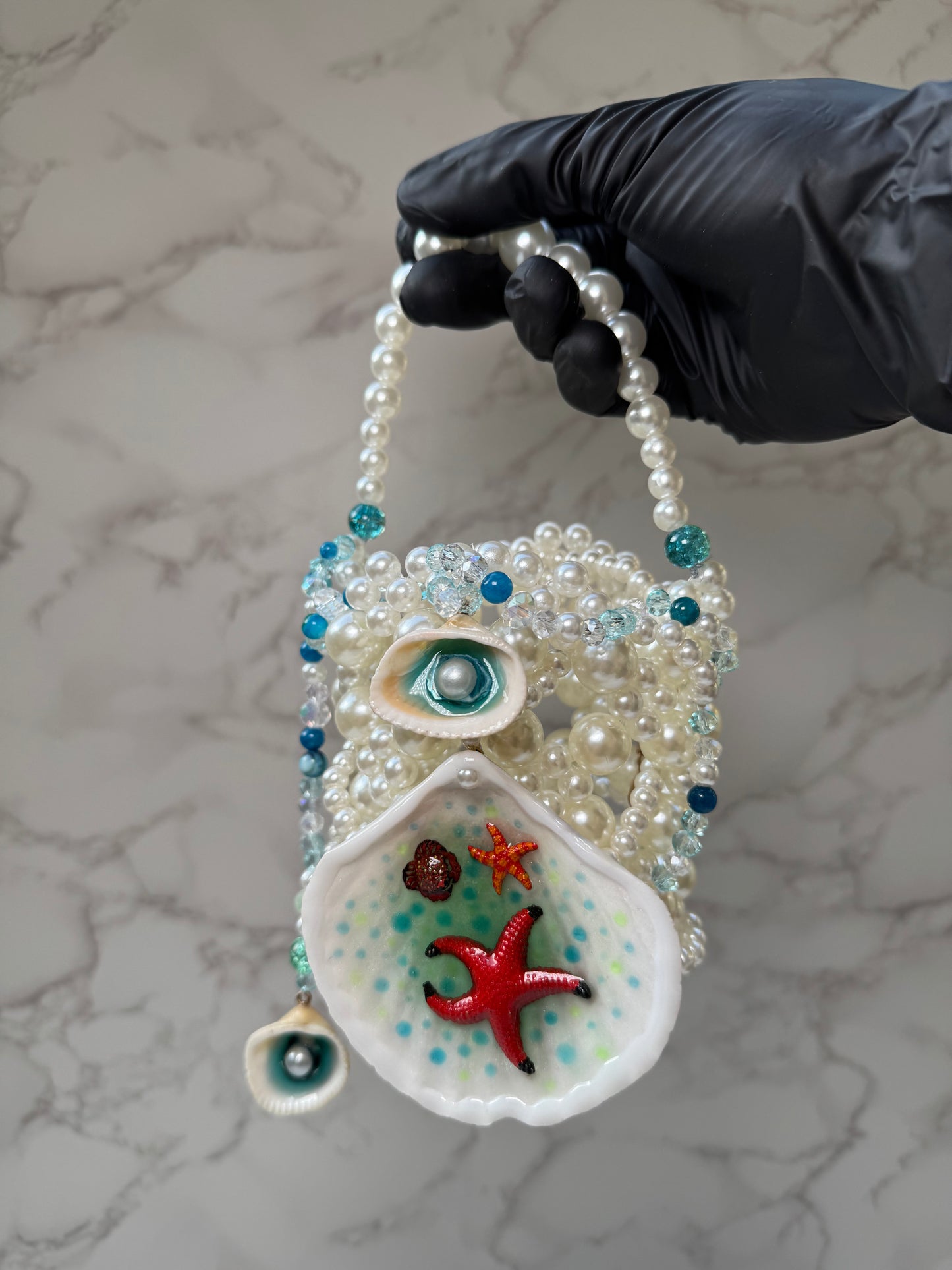 Serena-Pearl Ocean Treasure Purse
