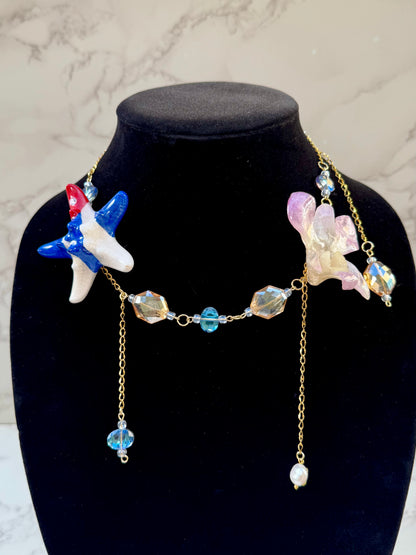 Orchid Seashell Harmony Necklace