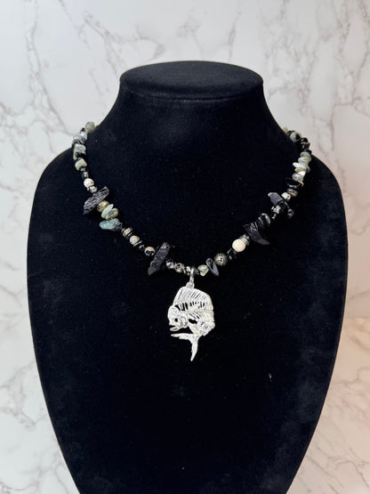 Mahi Mahi 925 Sterling Silver Hand Made Necklace | One-of-a-Kind Coastal Art