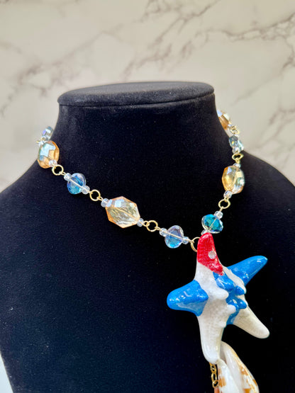 Cuban Starfish & Seashell Necklace