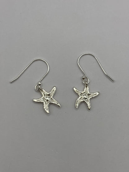 Starfish Earrings, 925 Silver