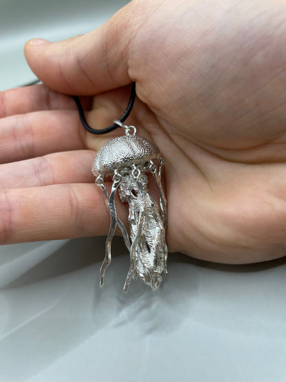 Jellyfish Necklace, 925 Sterling Silver