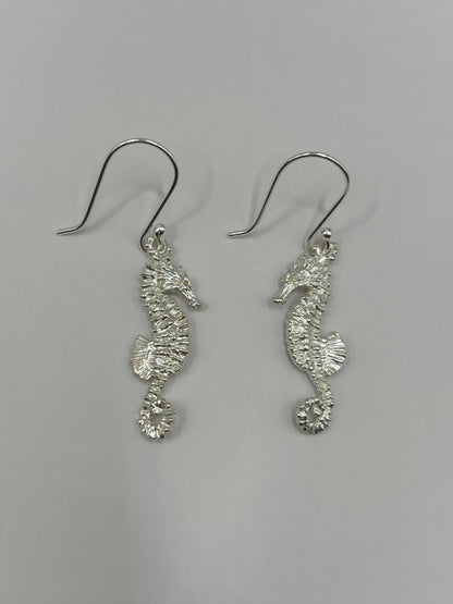 Sea Horse Earrings, 925 sterling silver