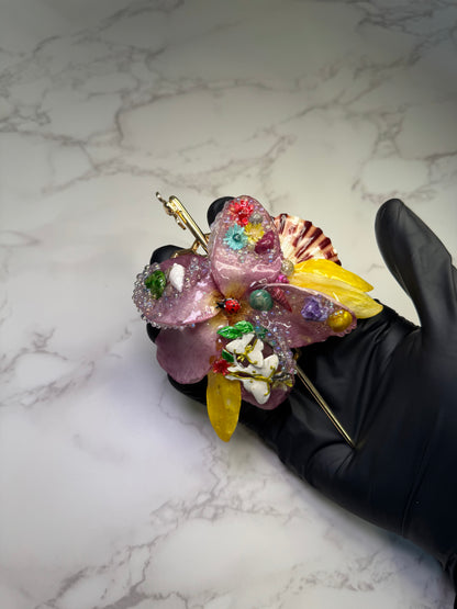 Orquilla Para pelo, The Coral Bloom – Ocean Petal Hairpin
