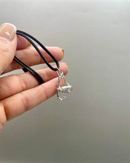 Mini Scuba Mask Necklace, 925 Sterling Silver