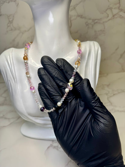 Isabella Real Starfish & Preserved Flower Necklace | Convertible Hair Clip | Handmade Ocean & Botanical Jewelry