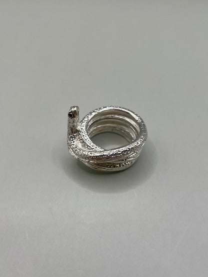 Spotted Garden Eel Ring, 925 Sterling Silver