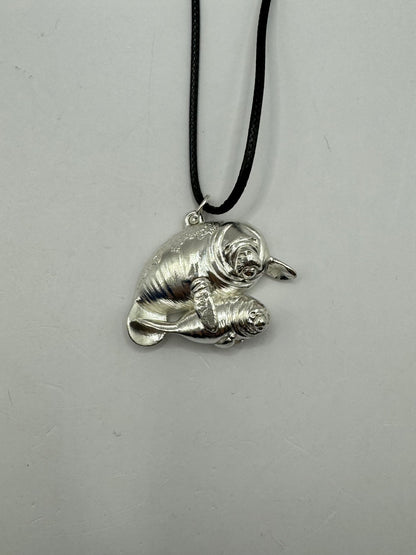 Manatee Necklace, 925 Sterling silver