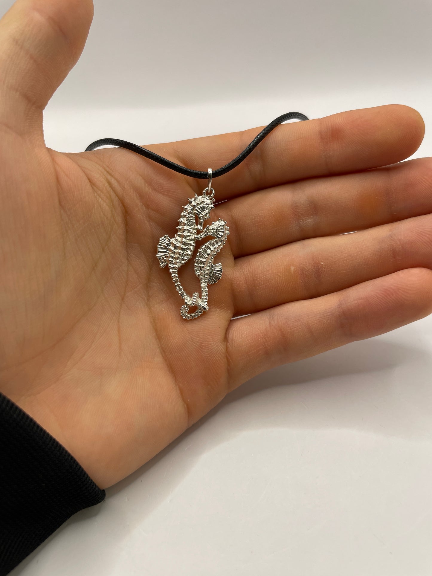 Sea Horse Necklace, 925 Silver