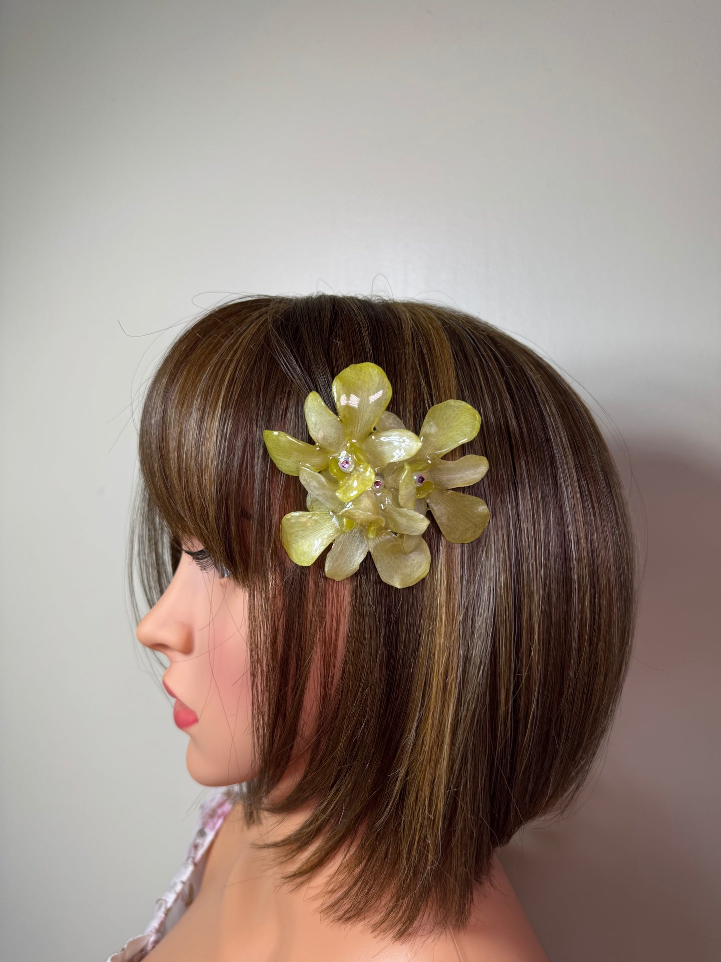 Eloisa Real Preserved Flower Necklace & Hair Clip | Handmade Botanical Jewelry | Multifunctional Floral Art