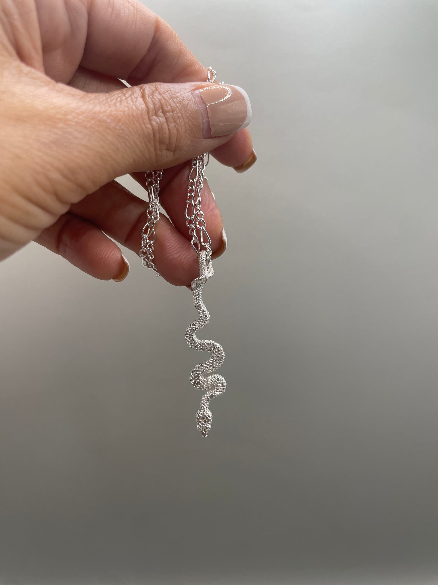 Snake Necklace, 925 Sterling Silver